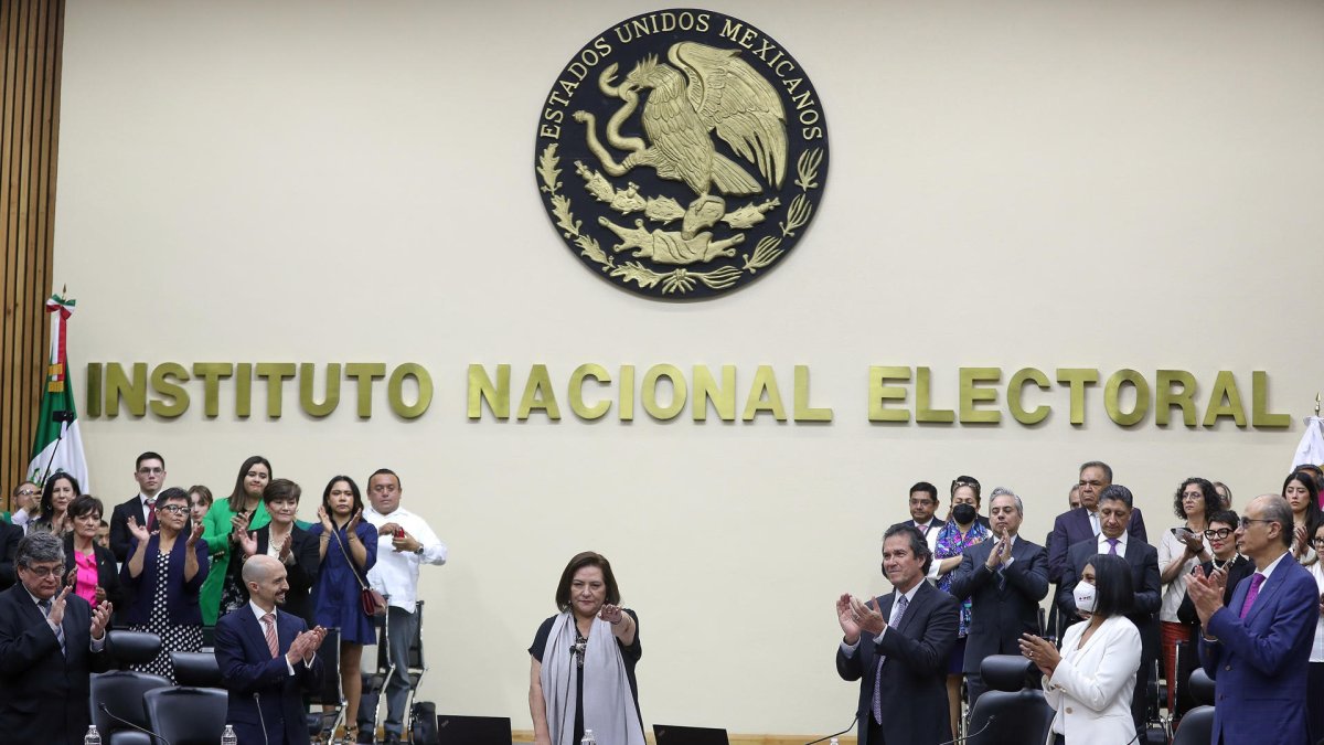 La consejera presidenta del Instituto Nacional Electoral (INE), Guadalupe Taddei .