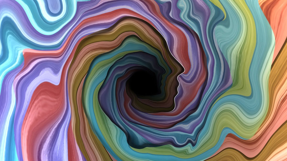 Recreación de cómo los compuestos químicos transportados por el aire se introducen en la nariz con cada inhalación.