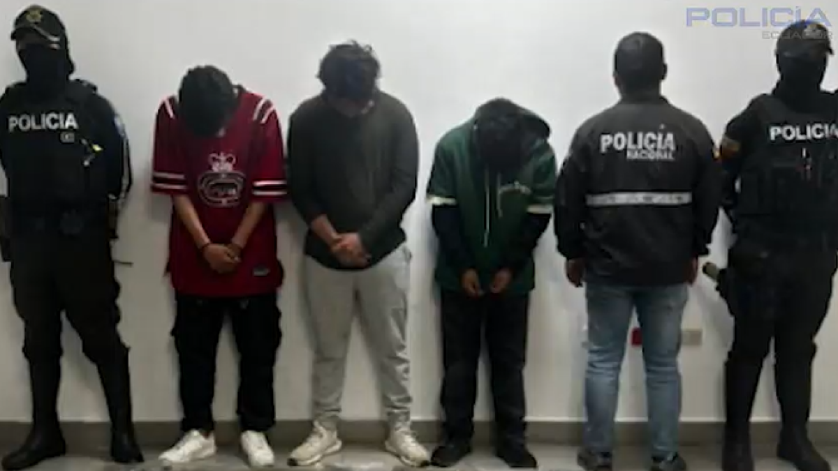 Los tres detenidos son ecuatorianos y no tienen antecedentes.