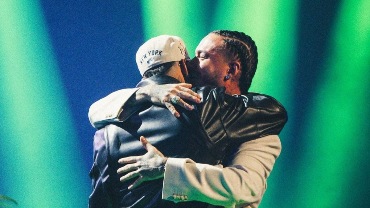 J Balvin y Maluma en los Latin Billboard 2024.