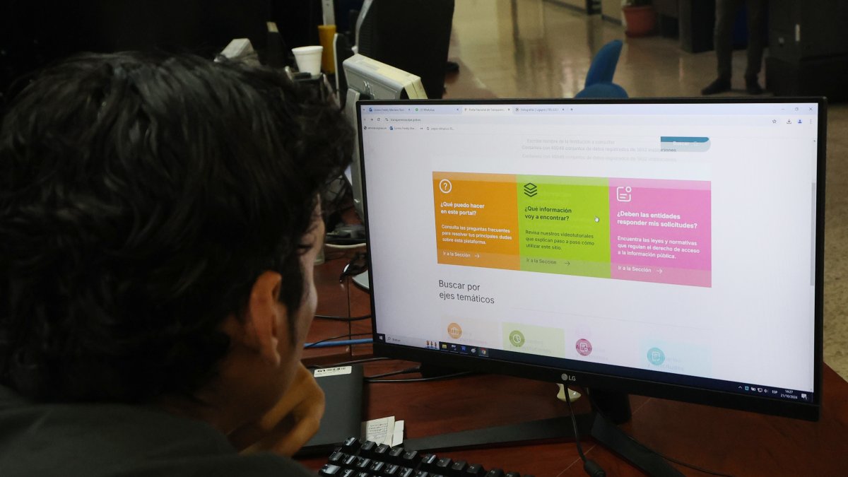 Imagen referencial de una consulta del Portal Nacional de Transparencia.