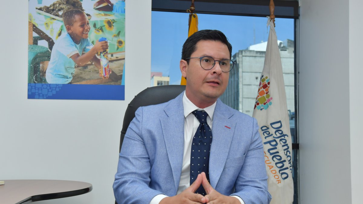 Autoridad. Gonzalo Ortega, delegado defensor del Pueblo de Guayas.