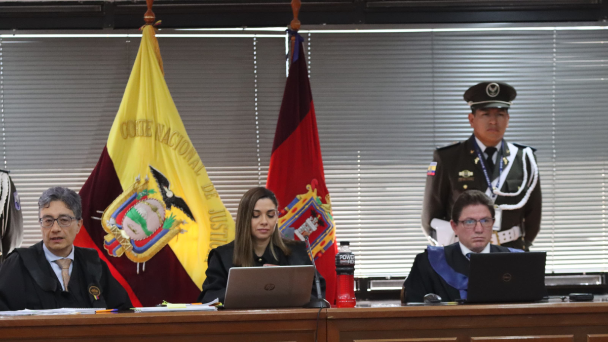 Audiencia de juzgamiento en contra de 21 de los 30 procesados que fueron llamados a juicio por el delito de delincuencia organizada.