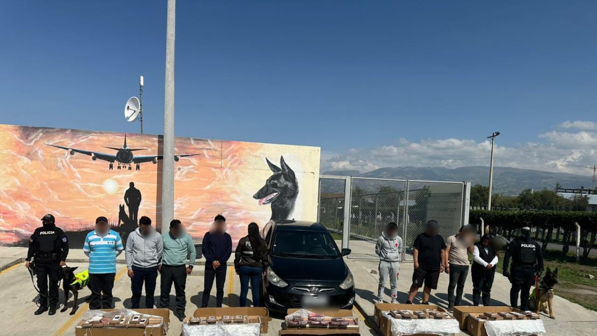 Las cajas de flores con droga estaban en la parte posterior de un avión que tenía como destino Catar.