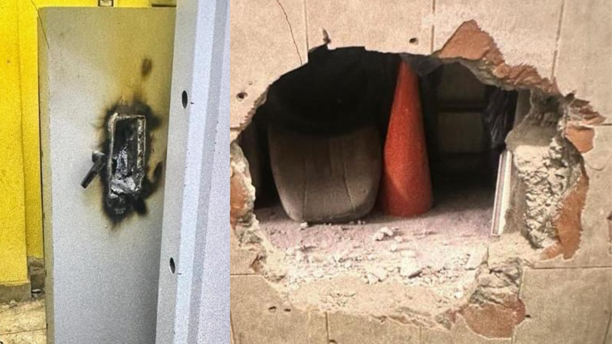 Delincuentes perforaron la pared de la agencia de Ban Ecuador en Calceta, robando una considerable suma de dinero.