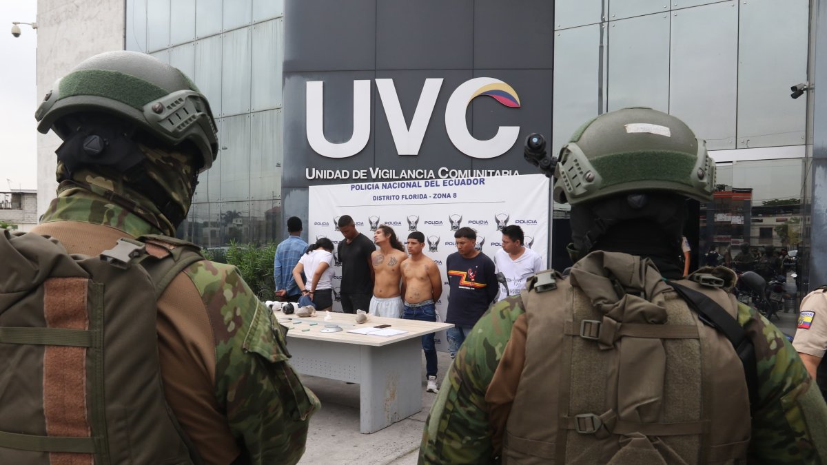 Los detenidos y las evidencias serán presentadas ante la autoridad competente.