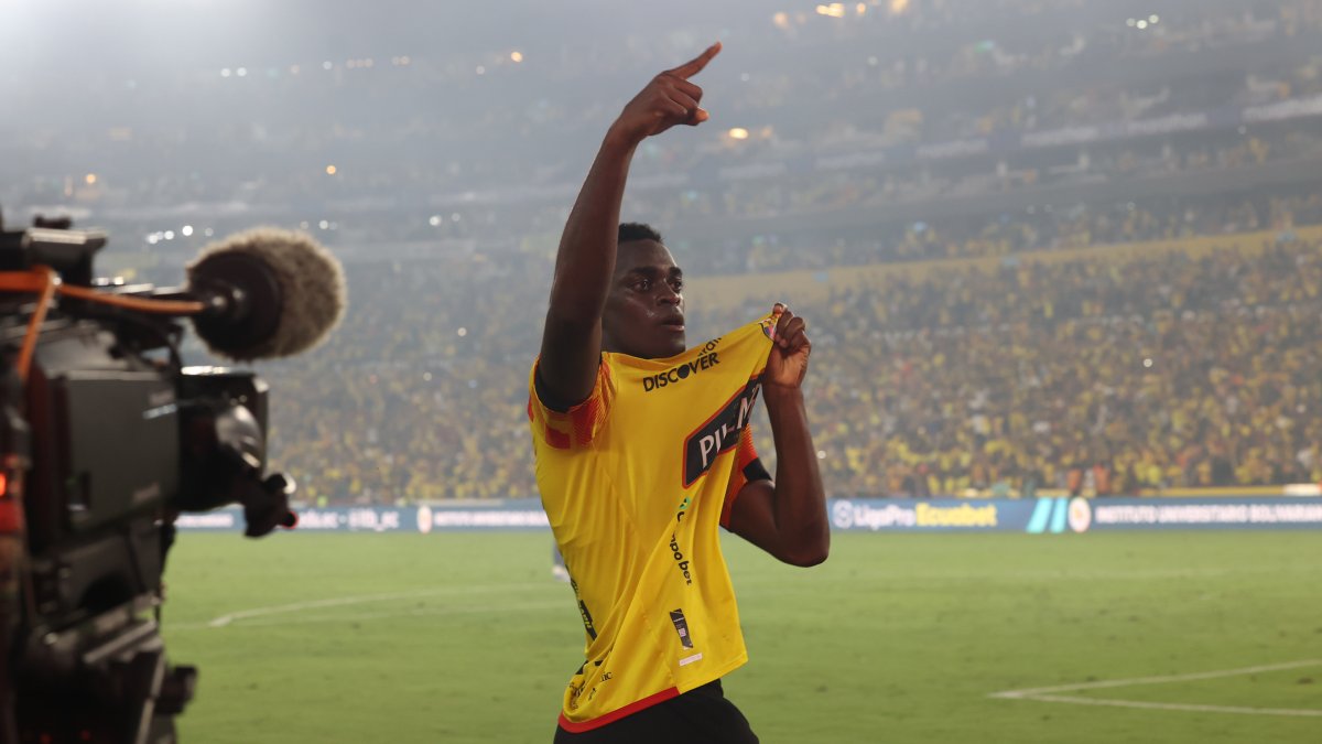 Álex Rangel y su primer gol en Barcelona, el segundo en su carrera deportiva en el profesionalismo.