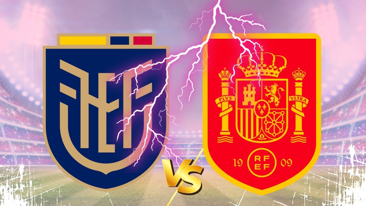 Ecuador vs España en los cuarto de final del Mundial sub 17.