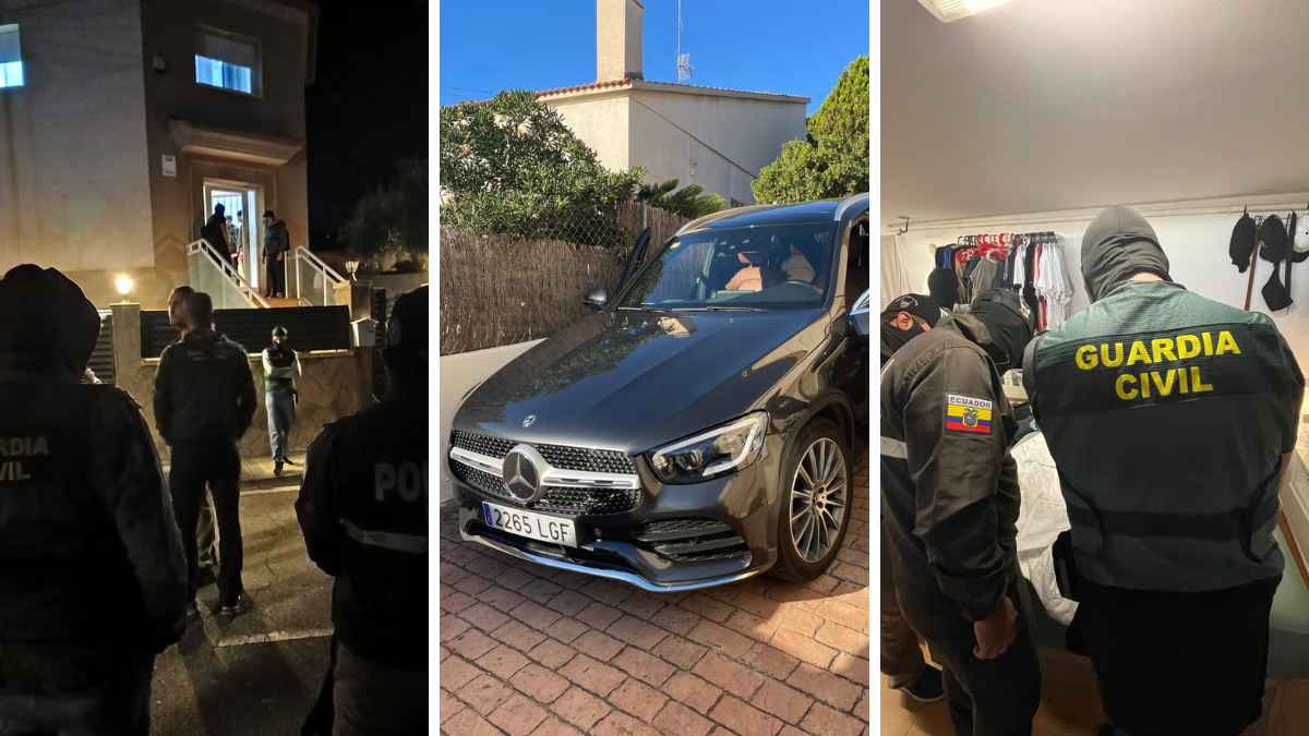 Los hermanos Alcívar Bautista fueron detenidos por la guardia civil española, en coordinación con la policía ecuatoriana.