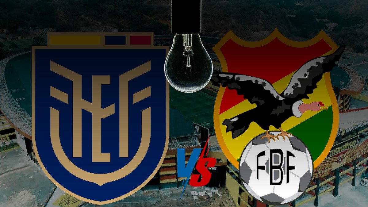El partido Ecuador vs Bolivia entra al debate por el tema de los apagones.