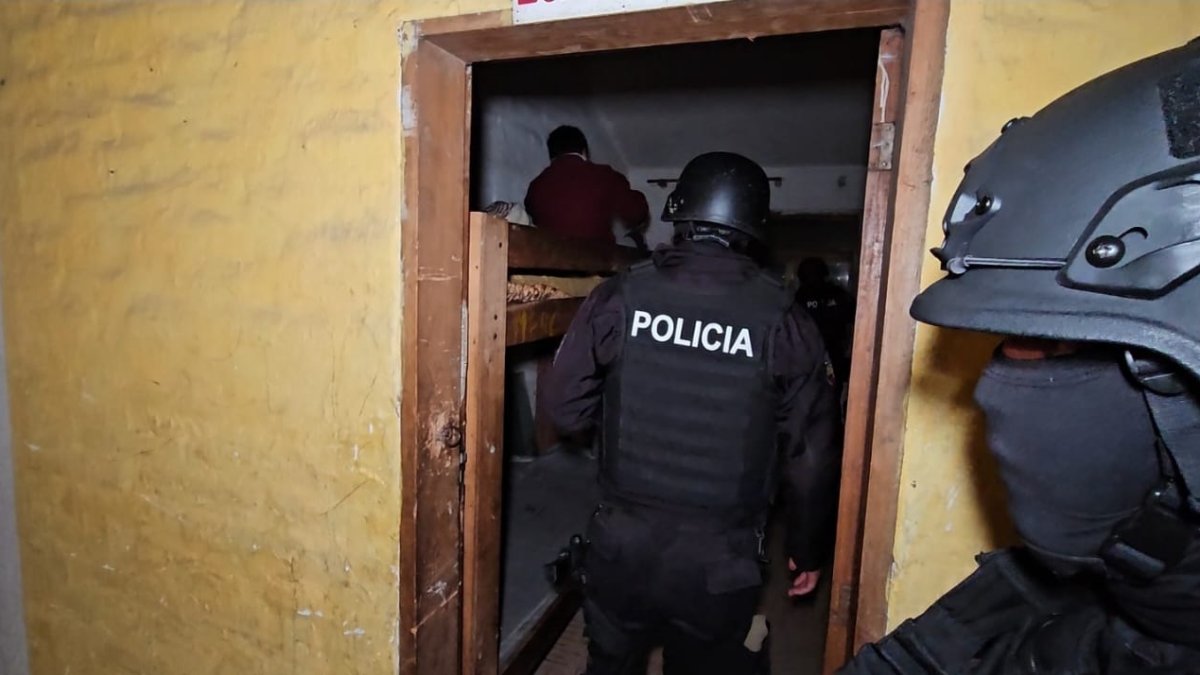 Durante el allanamiento realizado a la sede de la Jatarishun.