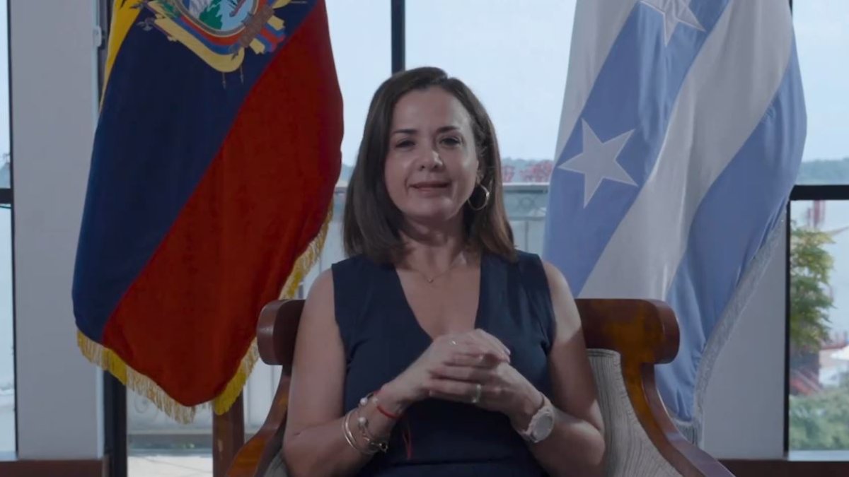 Llamado. La prefecta del Guayas hizo referencia a las acciones que ha implementado en la crisis energética.