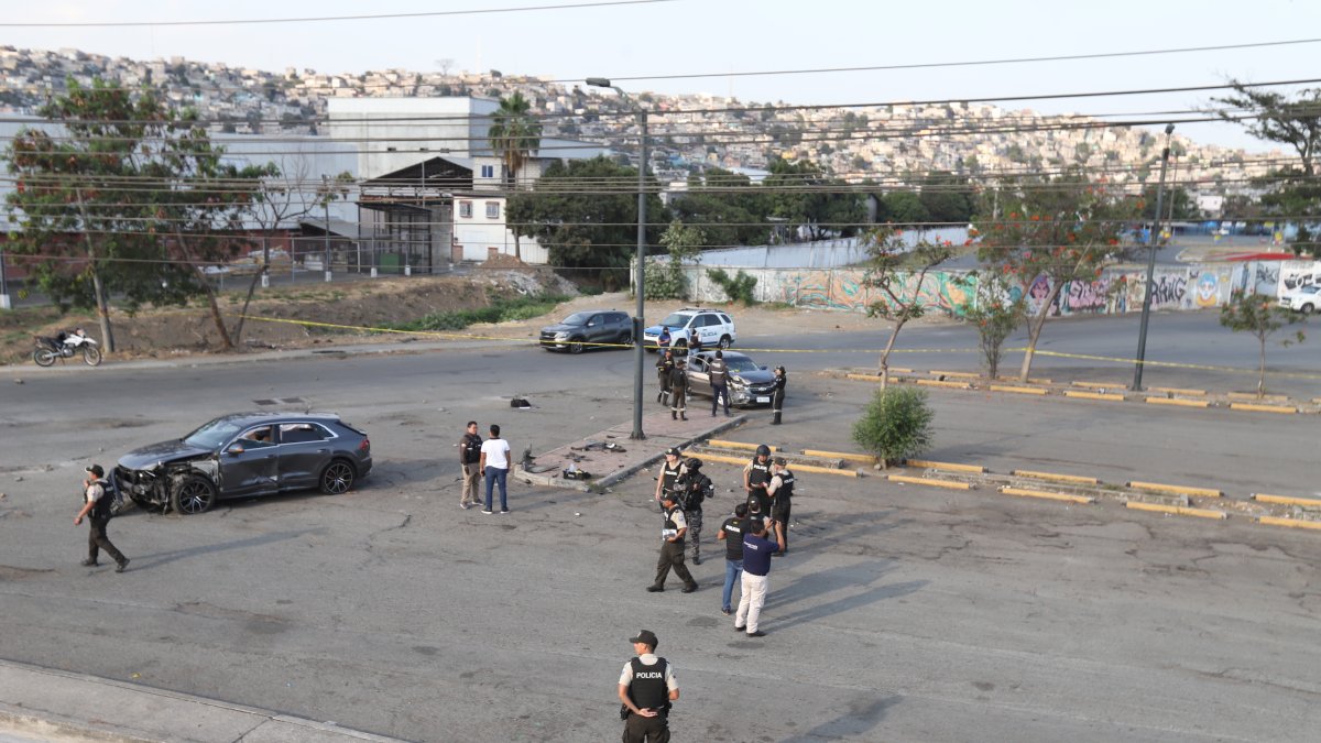 Suceso. El empresario Alexies Verduga circulaba en un vehículo blindado, aunque este no tenía el mayor nivel de protección.