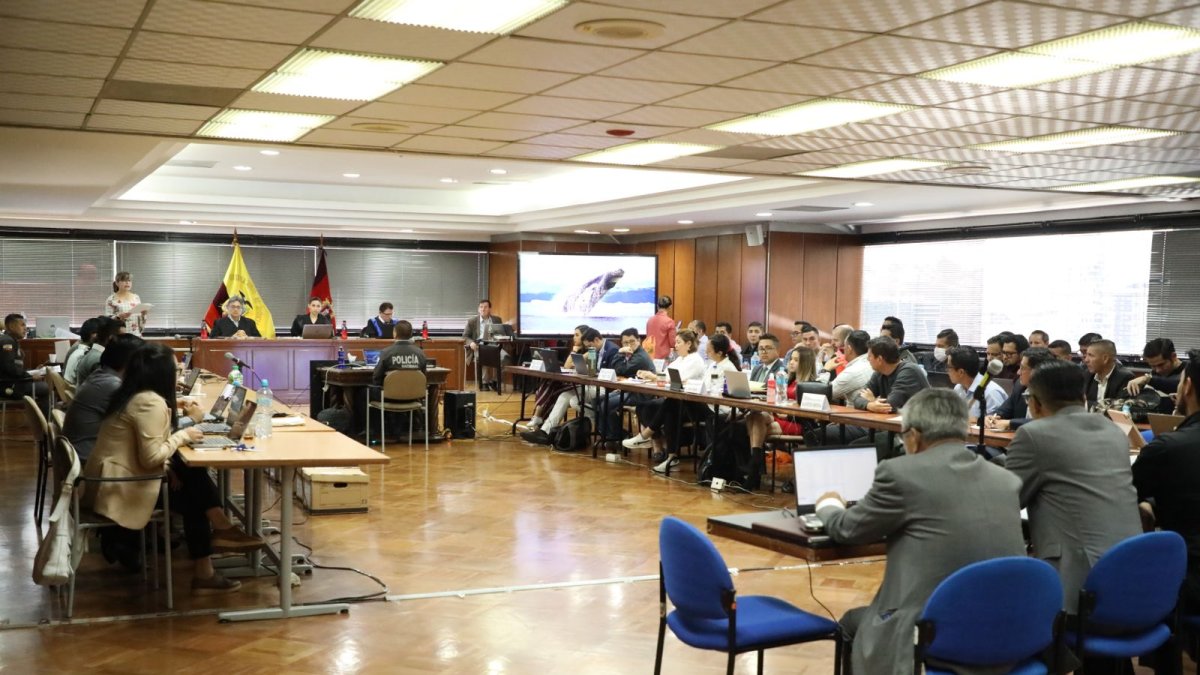 Audiencia de juicio del caso Metástasis, en el que se investigó corrupción en diferentes niveles de la sociedad y del Estado.