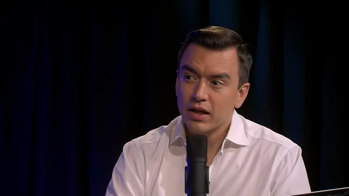 Daniel Noboa en entrevista con TC Televisión.