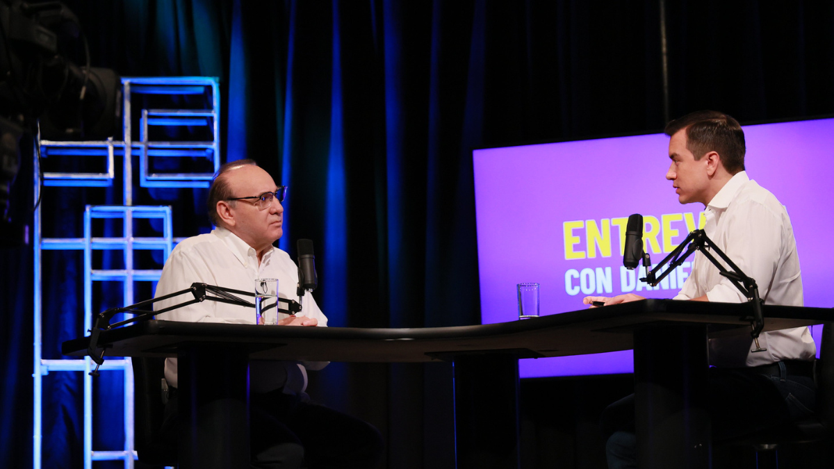 Daniel Noboa en entrevista.