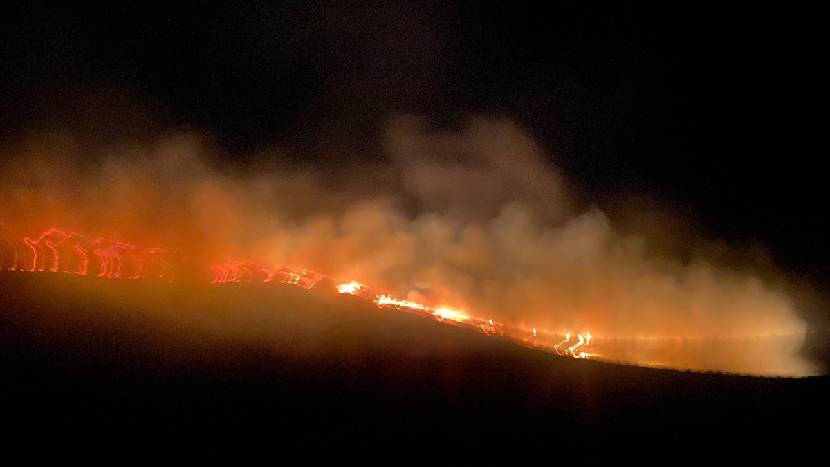 Un incendio forestal se registró desde la madrugada de este 29 de octubre en la hacienda Guaytara, sector del Antisana, en Quito.