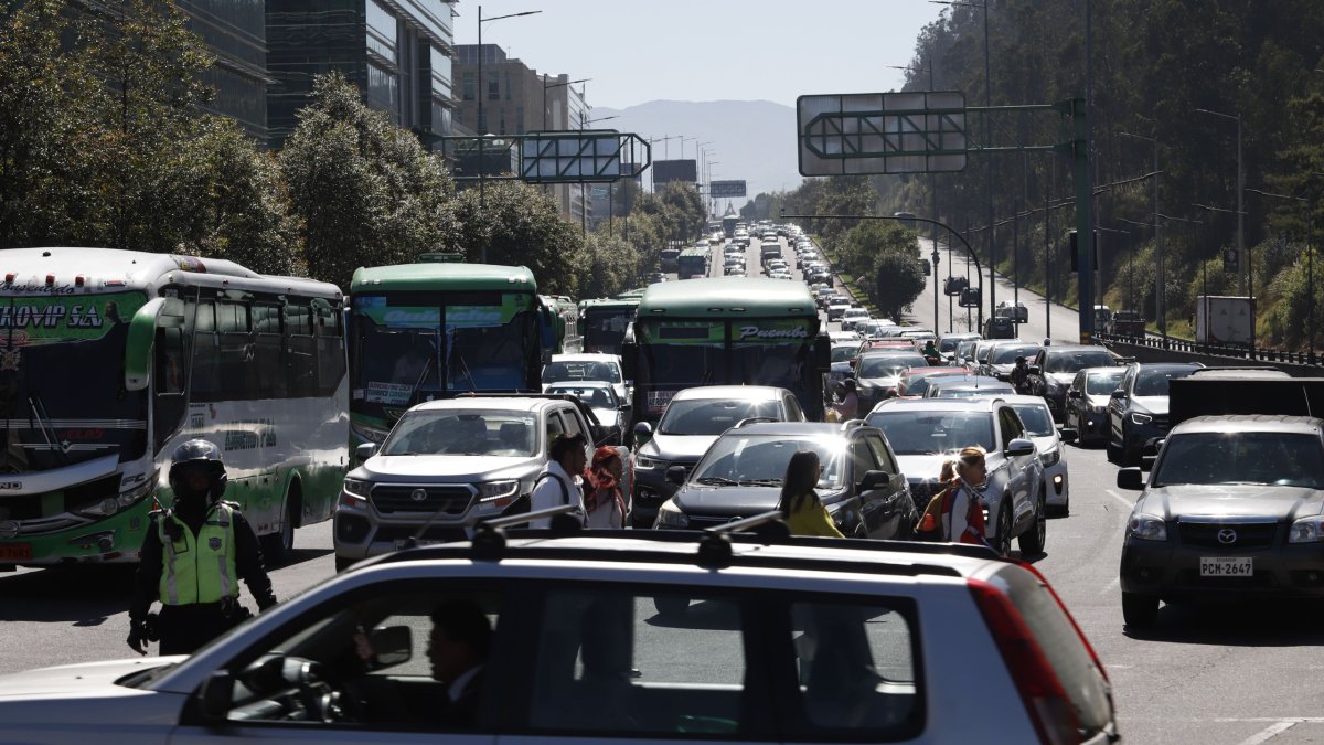 Congestión. El redondel El Ciclista es considerado como punto conflictivo