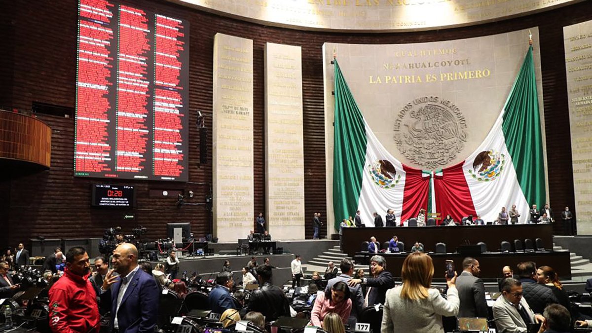 Una vista general del recinto de la Cámara de Diputados en Ciudad de México (México).