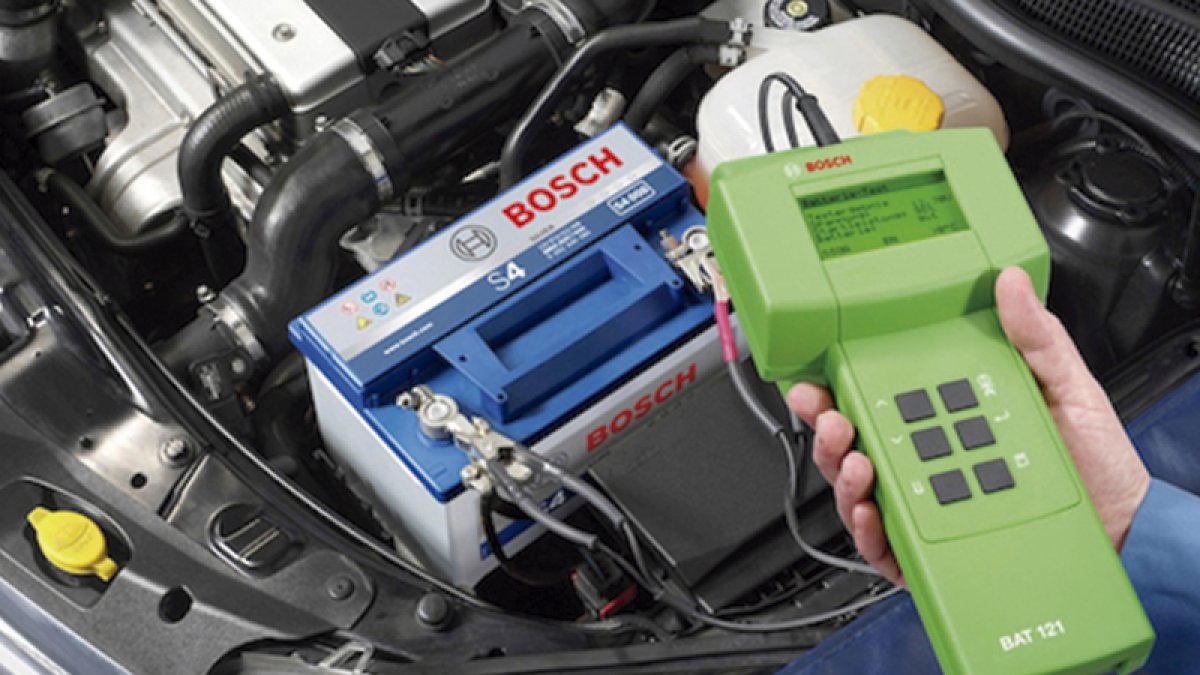 Tecnología. Una batería de la marca Bosch.