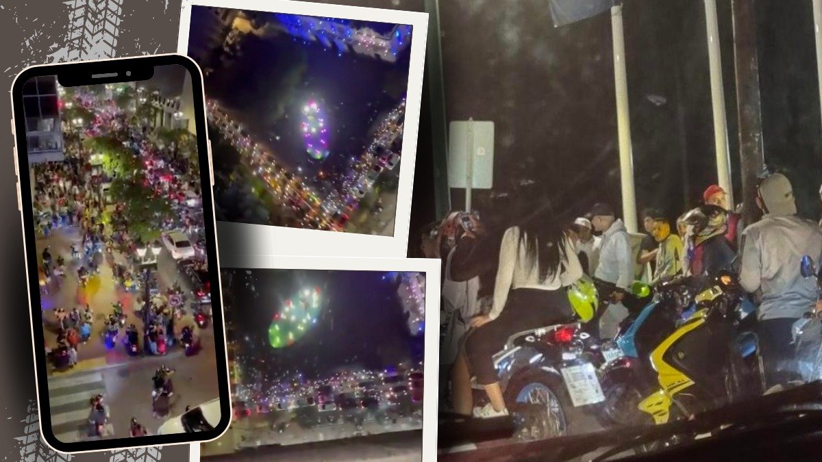 Decenas de motociclistas recorrieron varias zonas de Guayaquil. Algunos circularon en contravía y en aceras, propiciando desorden público.