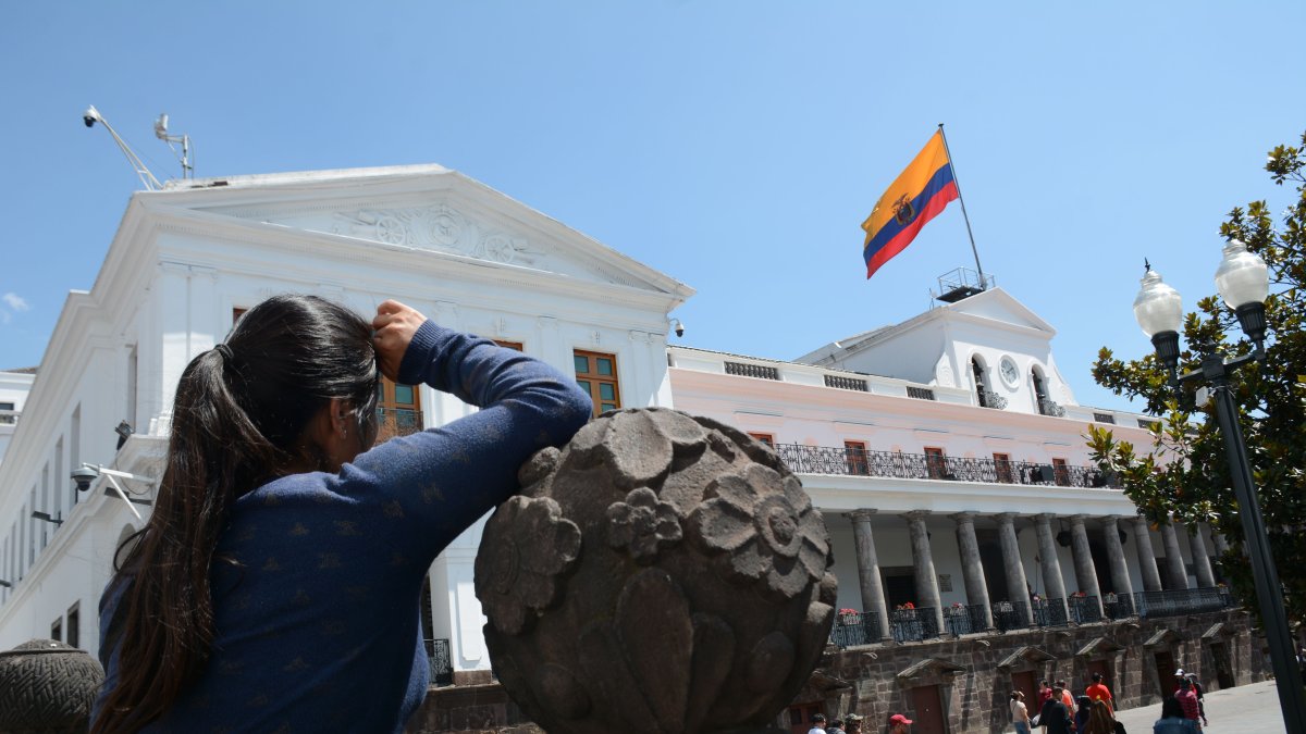 El Palacio de Carondelet es la sede del Ejecutivo de Ecuador.