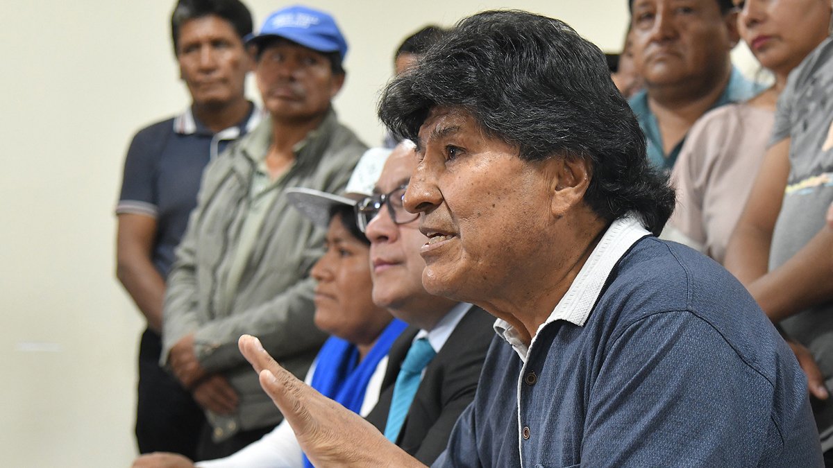 El expresidente de Bolivia, Evo Morales, en una rueda de prensa el 4 de octubre de 2024, en Cochabamba.