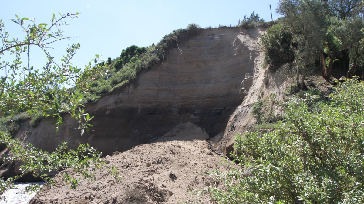 Imagen del deslizamiento que ocurrió en mayo pasado en la zona de La Pampa.