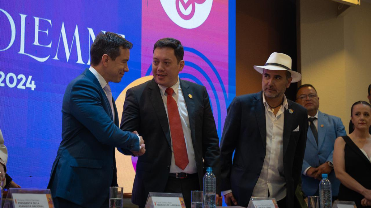 El discurso del alcalde de Cuenca, Cristian Zamora, apuntó hacia cuatro pilares para impulsar el desarrollo de la ciudad.