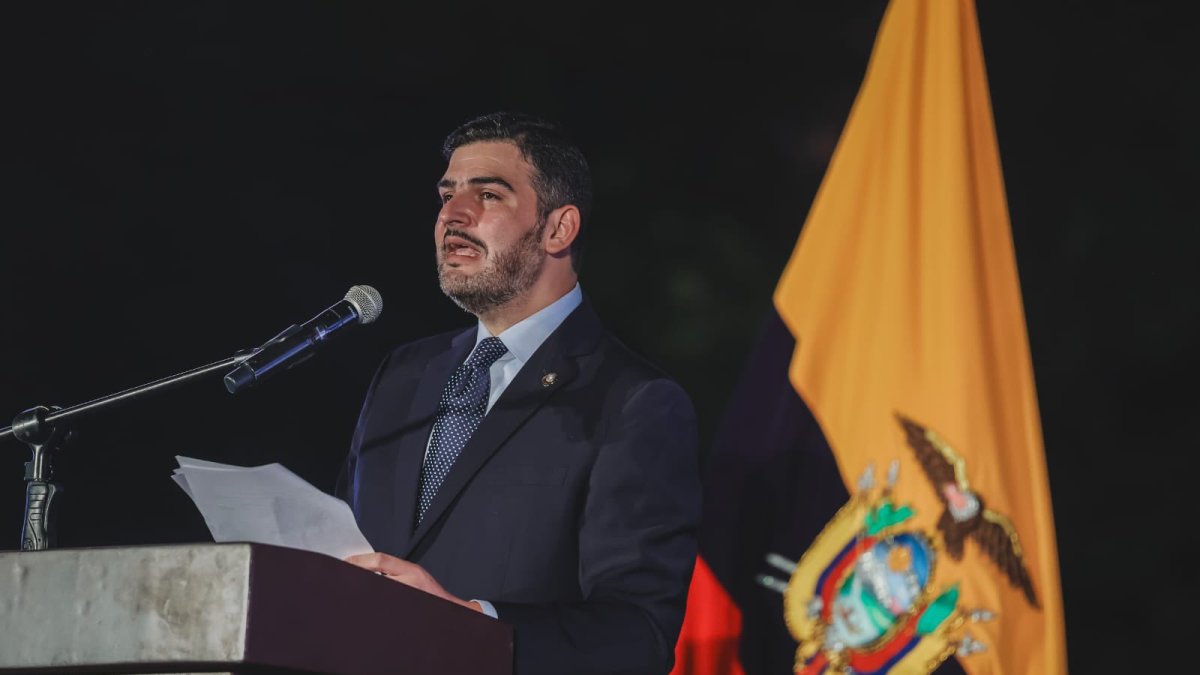 El alcalde de Guayaquil, Aquiles Álvarez.