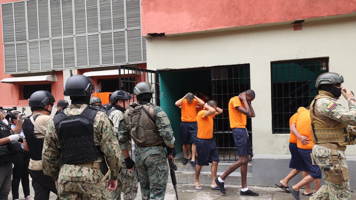 Declaración. En enero de 2024 la Presidencia de Ecuador dispuso que los militares custodien las prisiones.