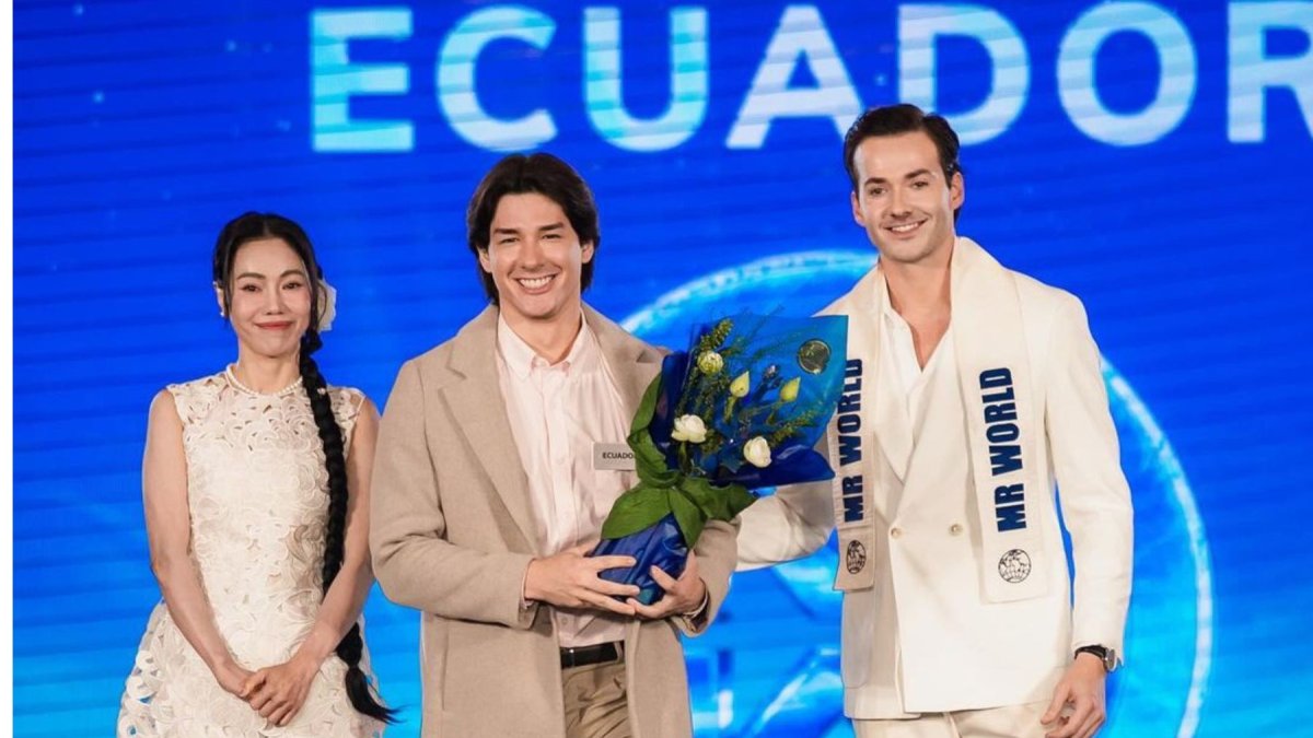 Antonio Borja en la gala inaugural de Mr. World.