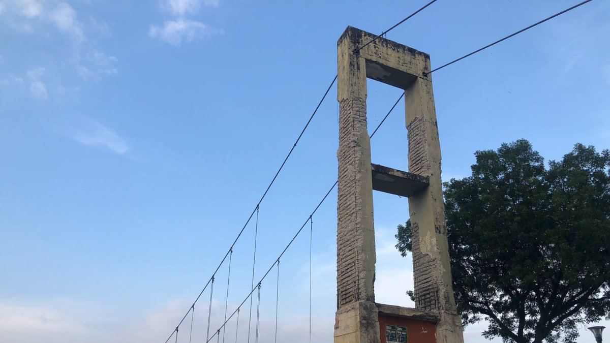 Situación. El martes 12 de noviembre se cerrará este puente colgante.