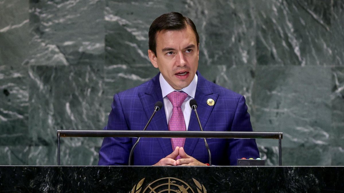 El presidente de Ecuador, Daniel Noboa, en una foto de archivo.