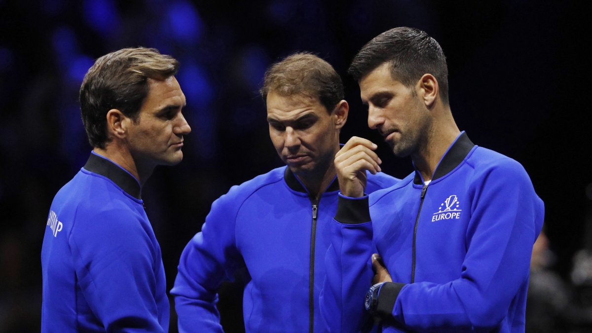 Federer (i) Nadal y Djokovic, el recordado Big Three del tenis mundial.