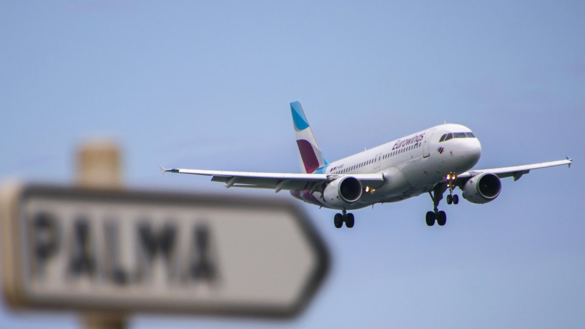 Aerolínea. Uno de los aviones de la empresa alemana Eurowings.