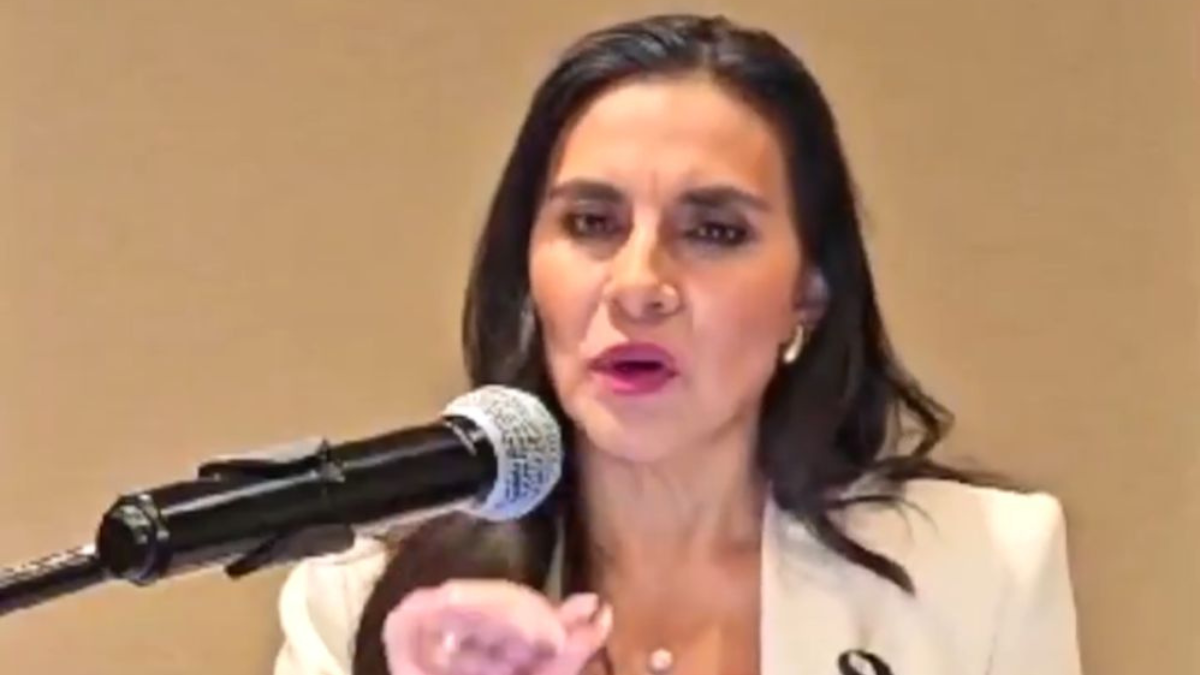 La vicepresidenta de la República, Verónica Abad.