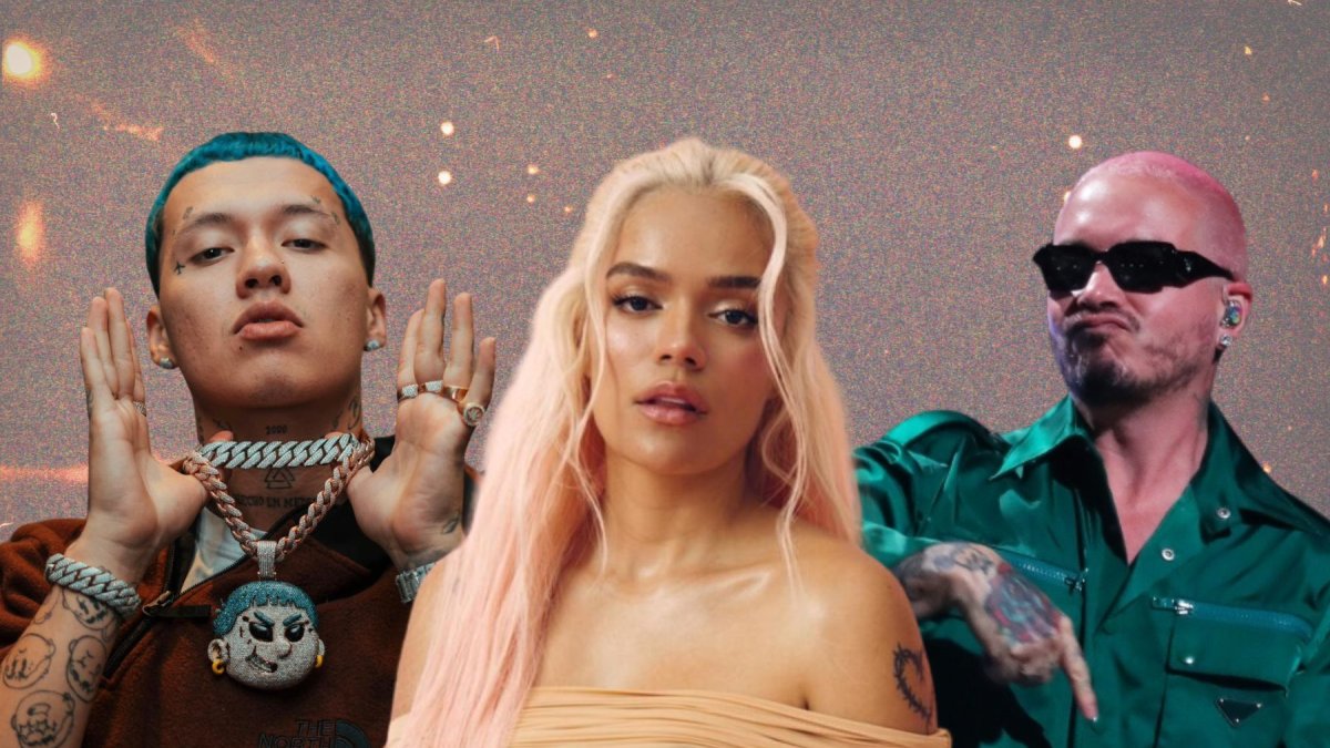 Blessd, Karol G y J Balvin.