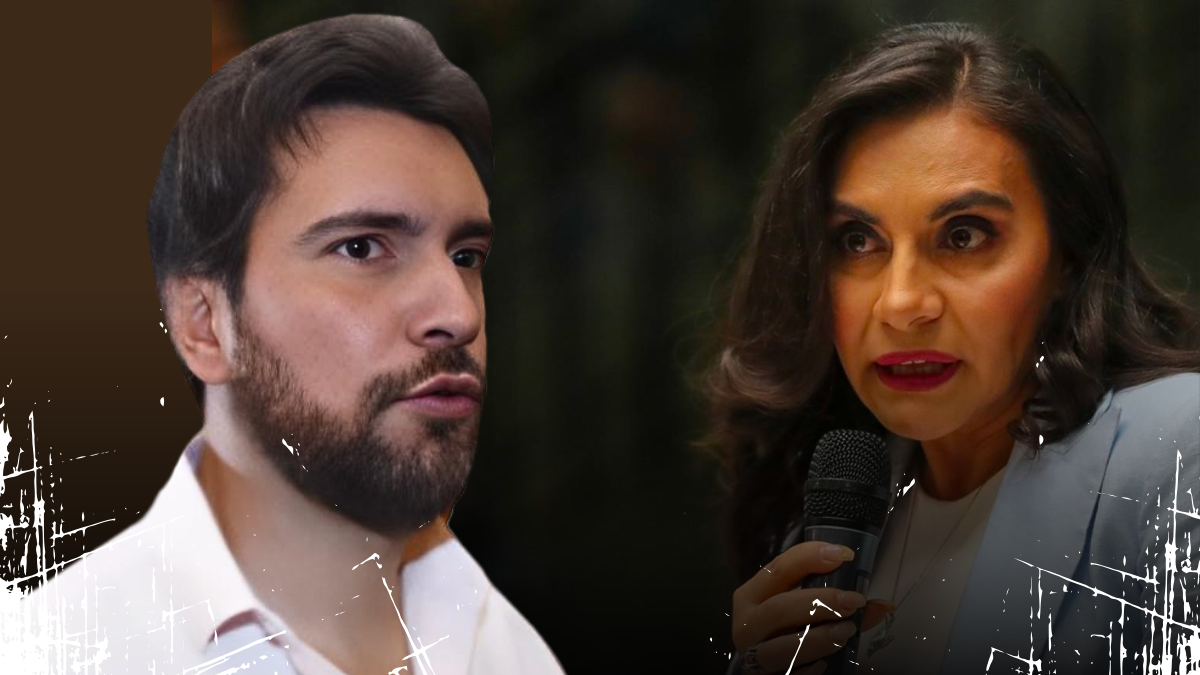 La vicepresidenta Verónica Abad y Jan Topic.