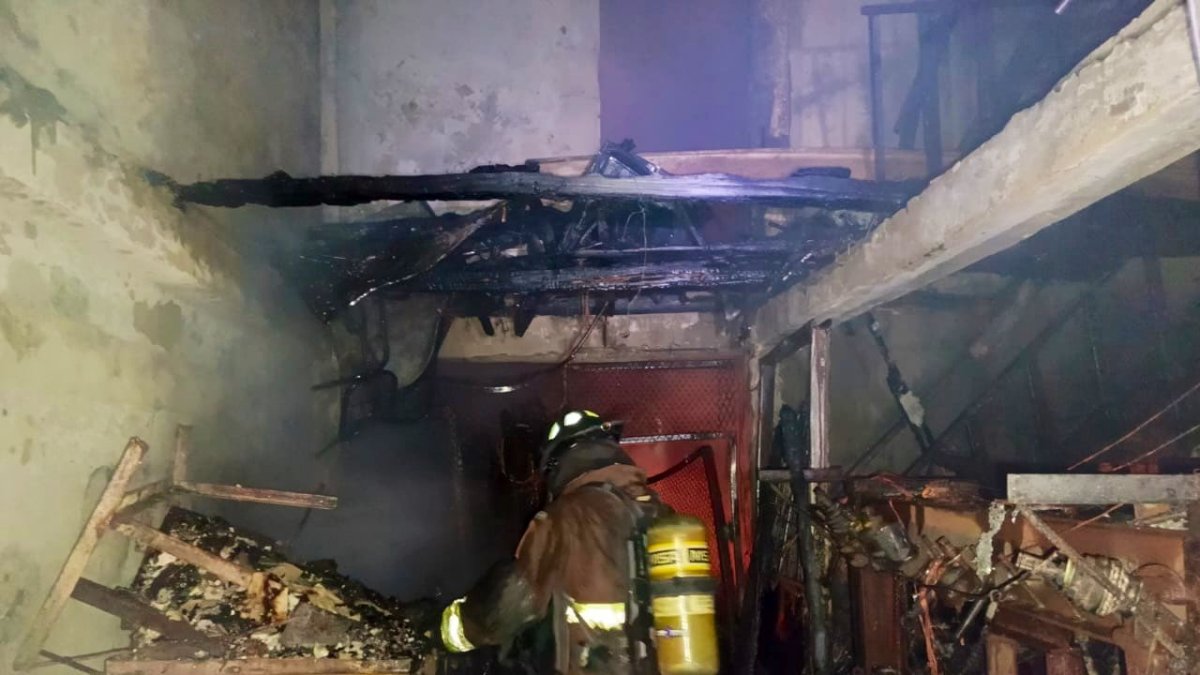 El incendio fue reportado en la ciudadela La Floresta 1