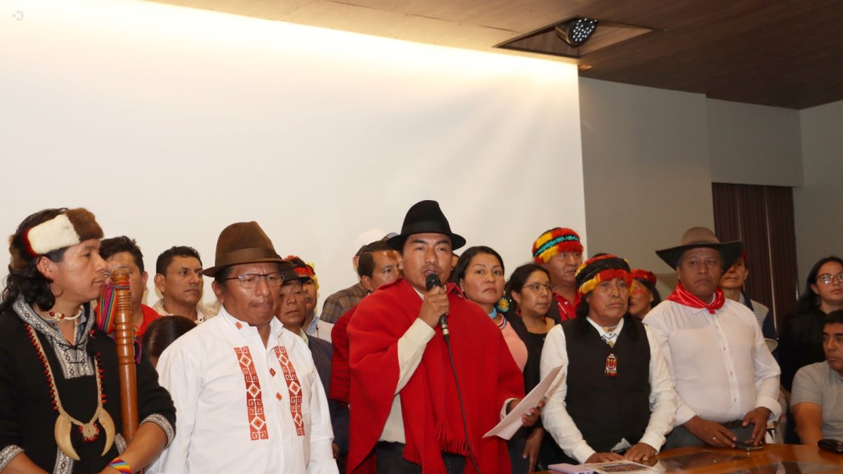 Leonidas Iza anunció que la Conaie se sumará a las movilizaciones del FUT, en contra de las políticas de Daniel Noboa.