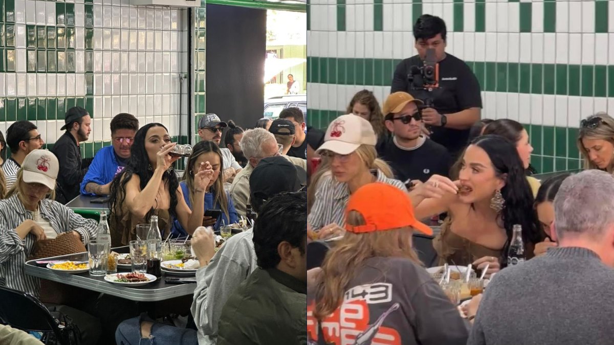 Katy Perry en una taquería.