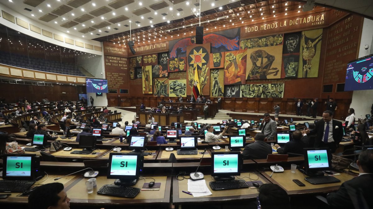 Votación. Durante la noche del 13 de noviembre, el Pleno de la Asamblea decidió solicitar una interpretación a la Corte Constitucional sobre la sanción contra la vicepresidenta de Ecuador.