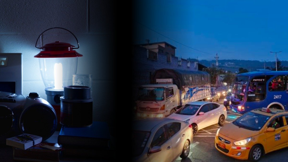 Los apagones en Quito tienen efectos en el tránsito vehicular de la capital.