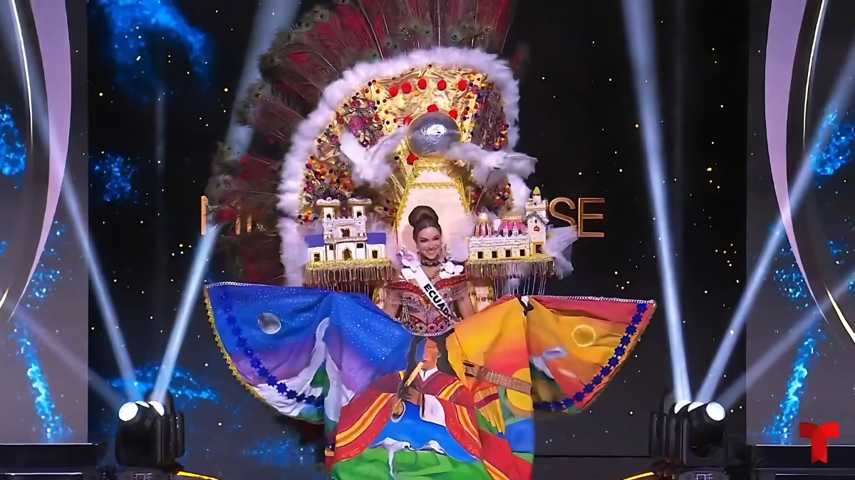 Mara Topic lució su traje típico en la noche preliminar de Miss Universo.