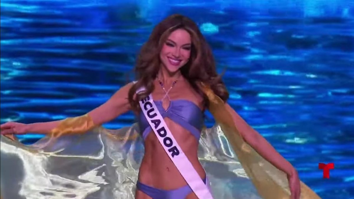 Mara Topic, la representante de Ecuador, se lució y deslumbró a muchos durante las preliminares del Miss Universo 2024.