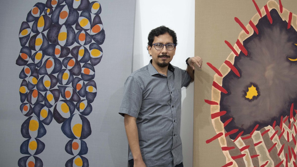 La muestra de Daniel Alvarado se inauguró en la capital.