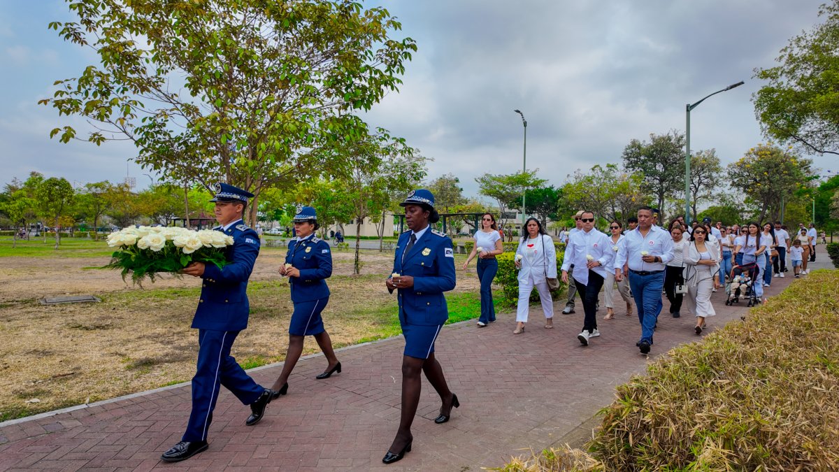En el Parque Samanes se honró la vida de las víctimas de accidentes de tránsito registrados en 2023.