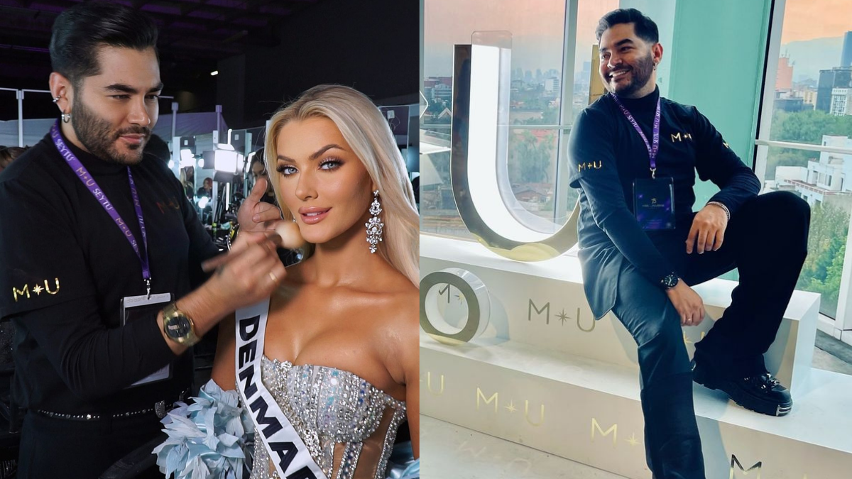 Byron Villamar en su presencia en el Miss Universo 2024