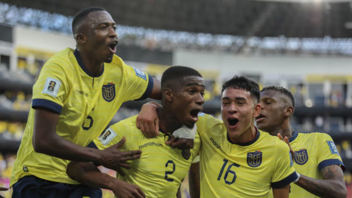 Parte de la selección ecuatoriana.